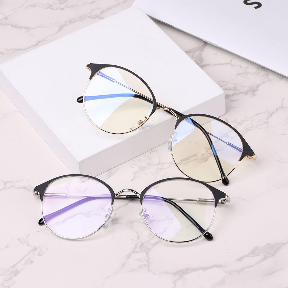 Lily Kacamata Anti UV Blue Rays Fashion Ultralight Metal Frame Eyeglasses