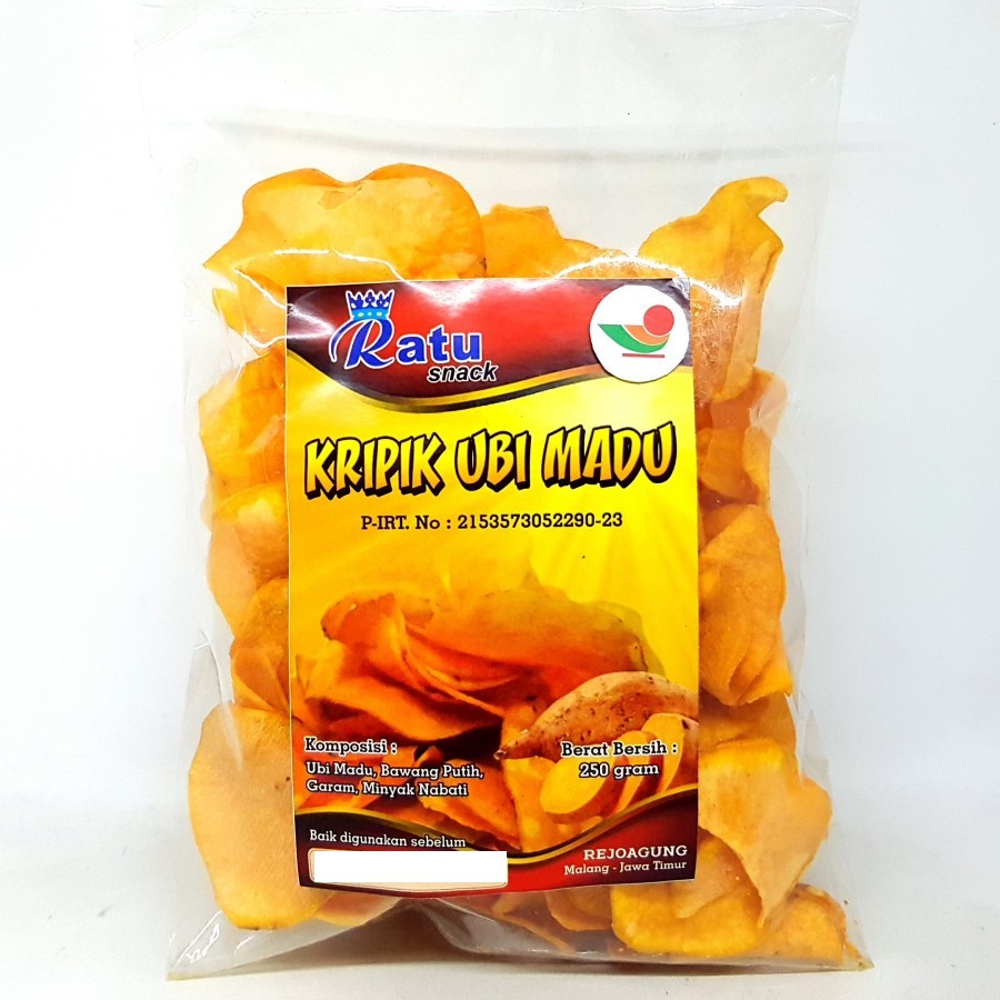 

RATU KRIPIK UBI MADU 250gr | KERIPIK CRISPY CAMILAN CEMILAN CILEMBU