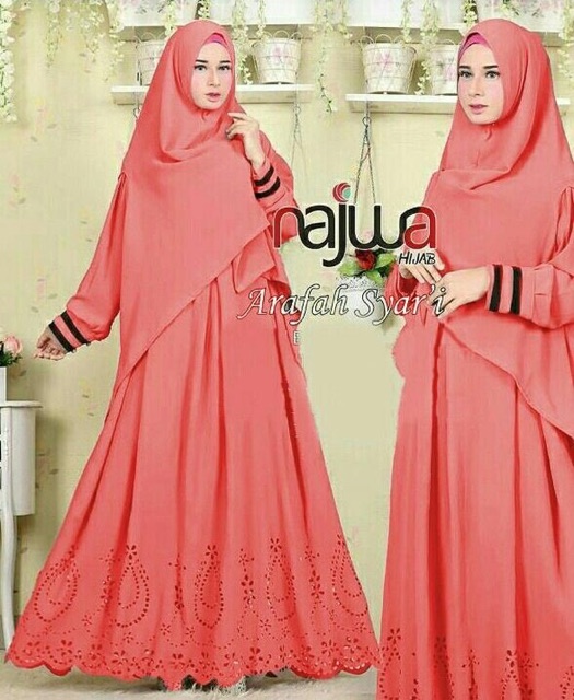 IS 3 warna Najwa Syari / set hijab syari murah / set hijab terbaru