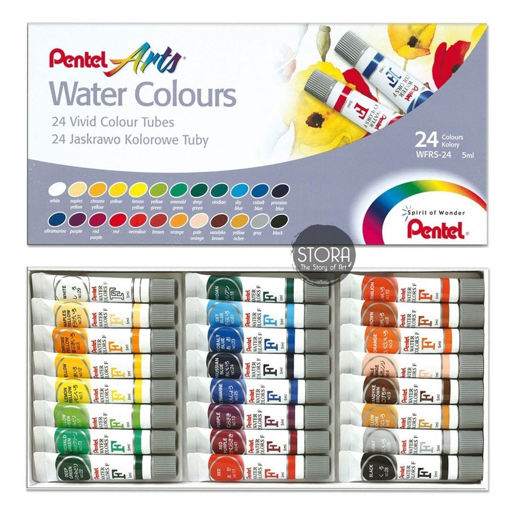 

Pentel Water Colour Set 24 - Pentel Cat Air 24 warna
