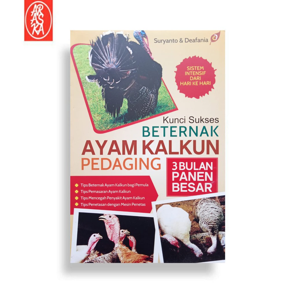 Araska Publisher - Kunci Sukses Beternak Ayam Kalkun Pedaging