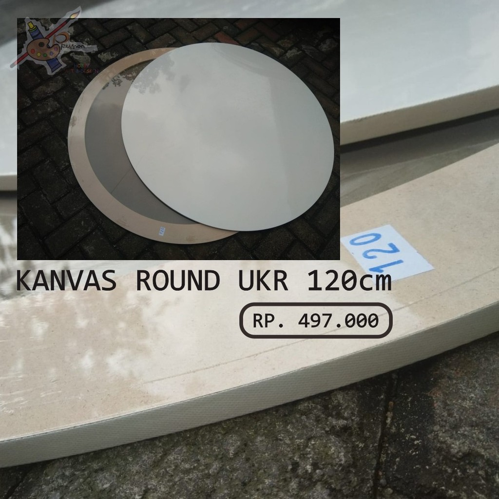

XP KANVAS ROUND DIAMETER 120CM KANVAS LUKIS BENTUK LINGKARAN