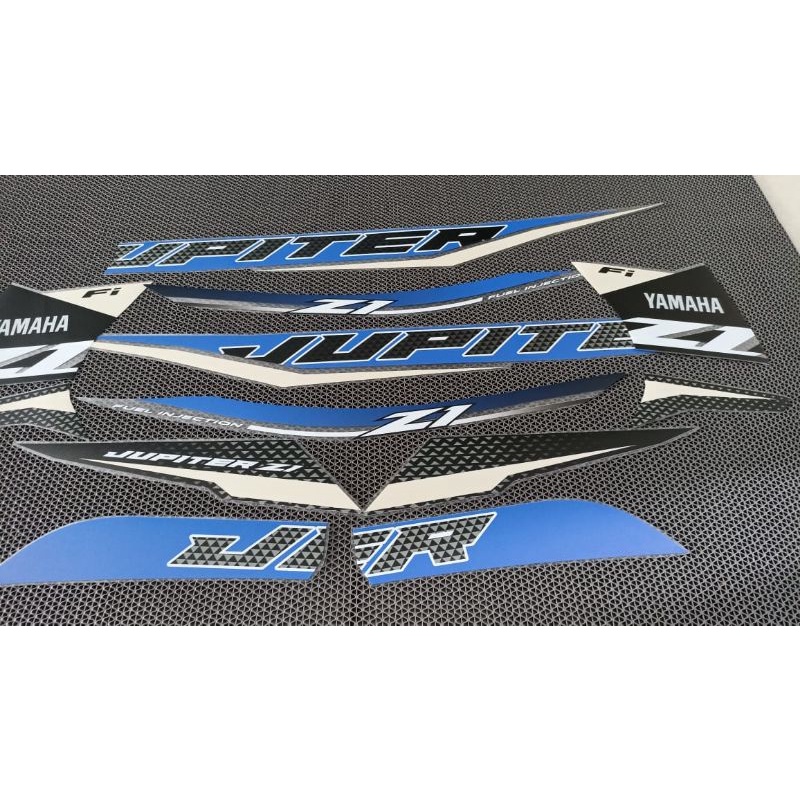Striping Jupiter Z1 Transparan Biru