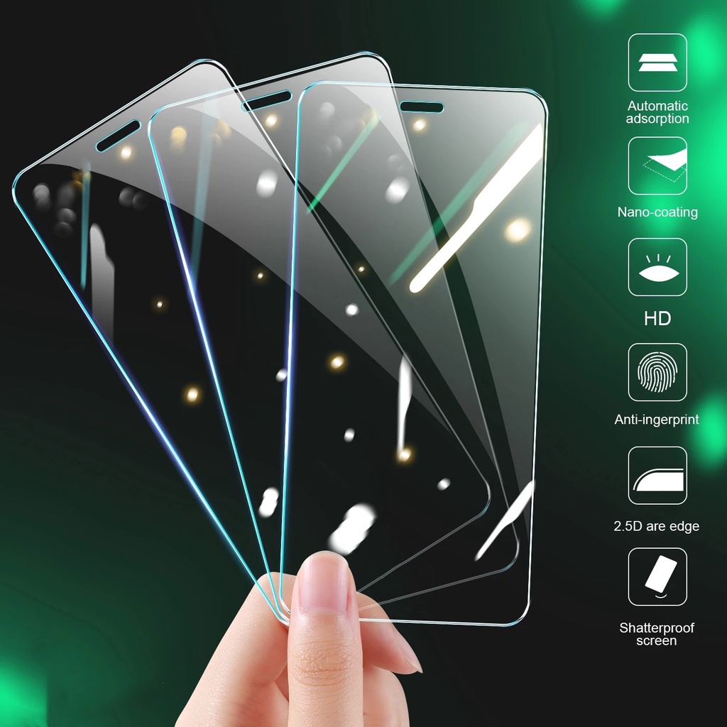 Pelindung Layar Tempered Glass Full Cover Anti Sidik Jari Untuk iPhone 14 13 12 Pro MAX 13 Mini 11 Pro X XS MAX XR 13 SE 6S + 7 8 Plus