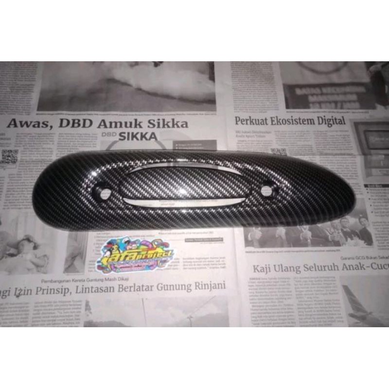 Tameng Knalpot Honda Scoopy Fi Carbon Celup