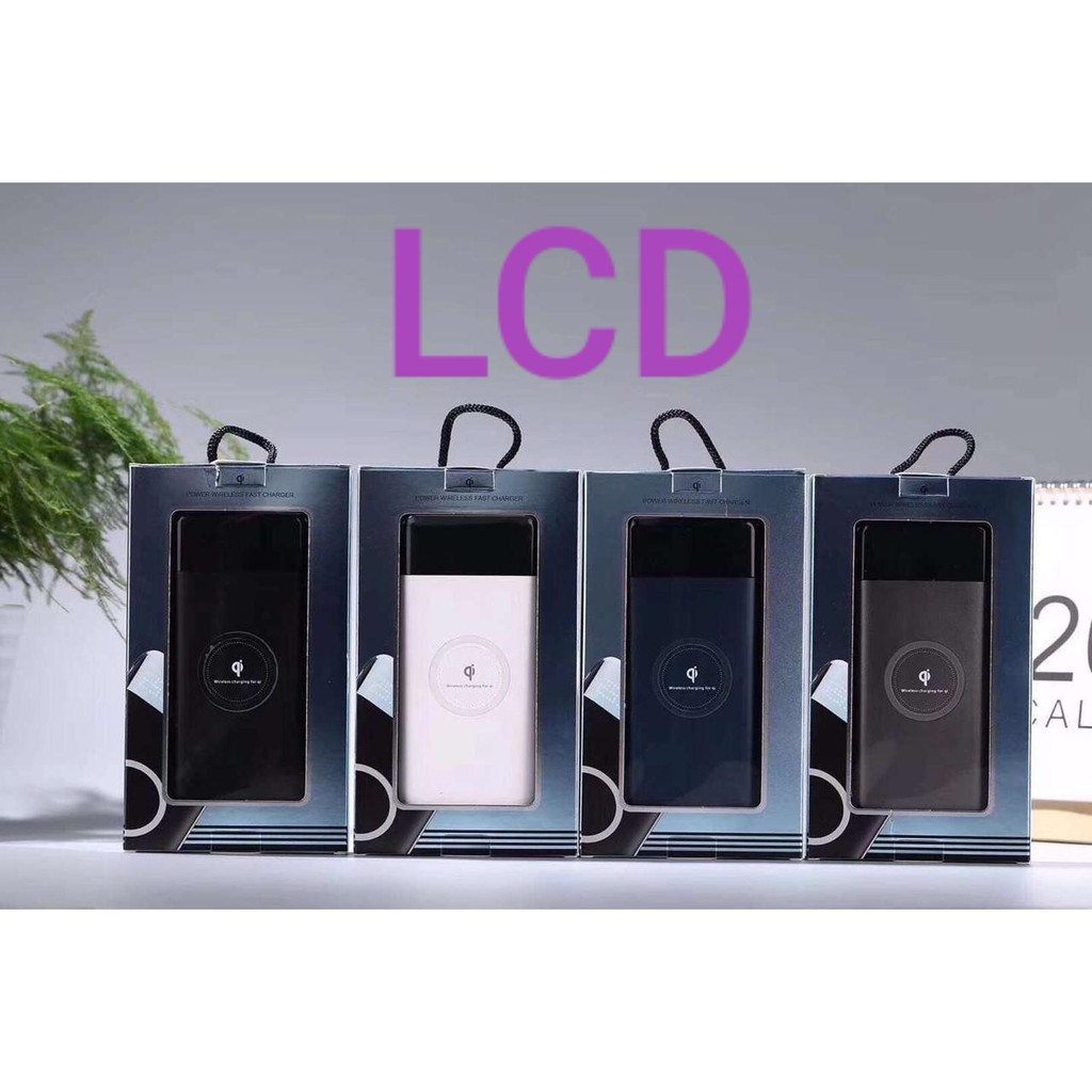 PowerBank Wireless Charger LCD DIGITAL (COD)