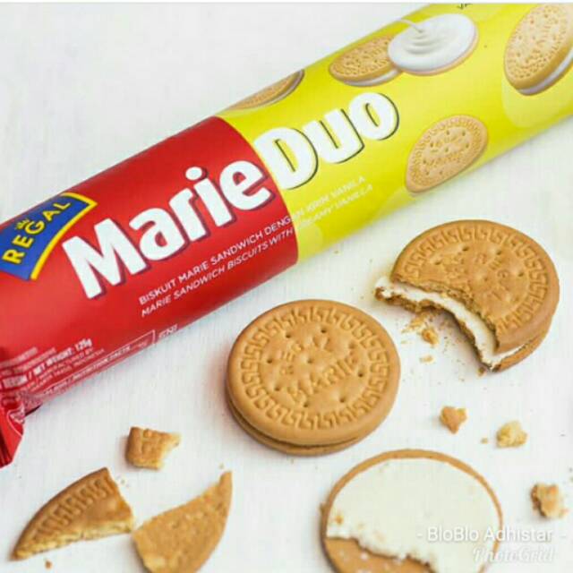 

Biscuit Regal MarieDuo kemasan roll 100 gram