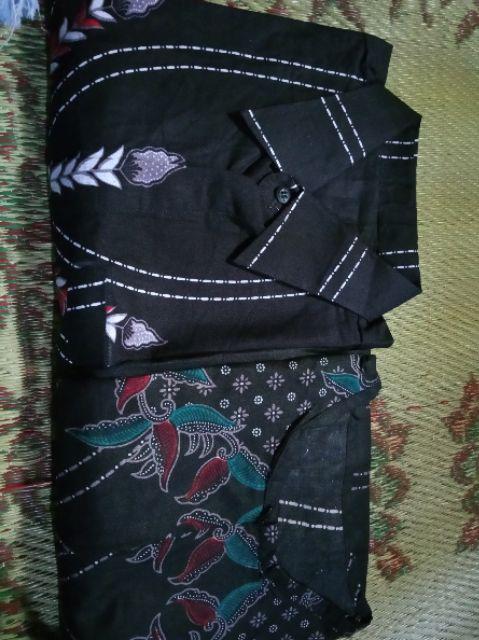 Batik Couple Keluarga Gamis Anak Prasasti Hem Anak