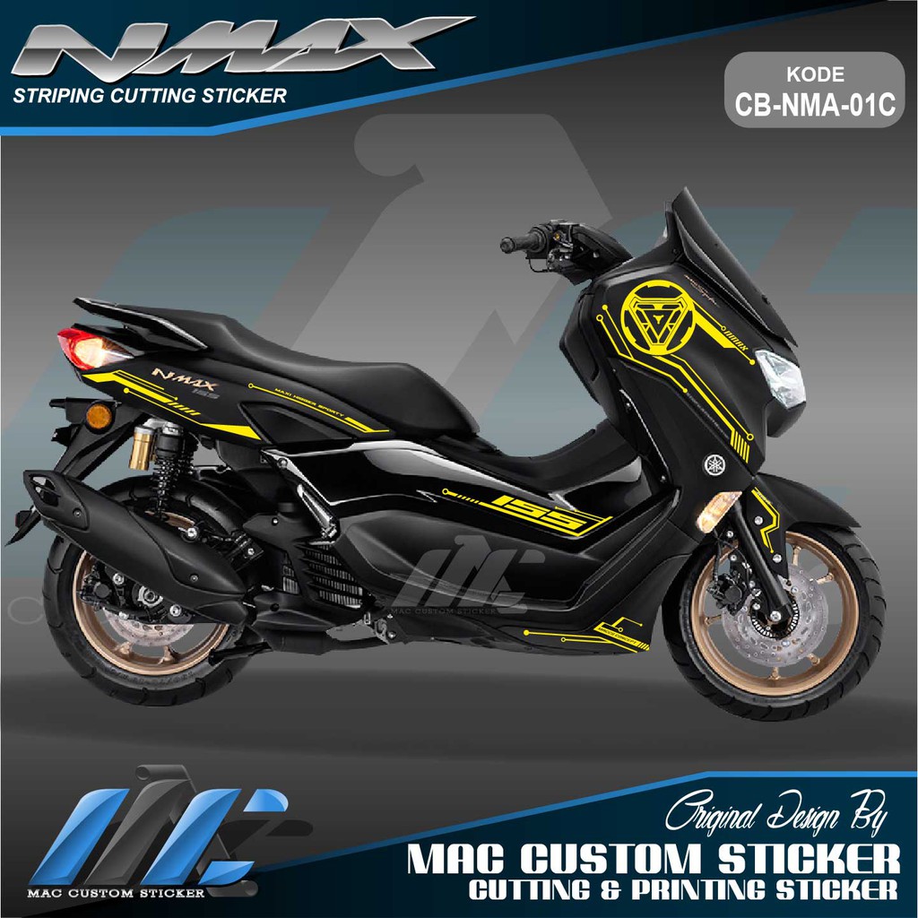 Cutting Sticker Nmax New Stiker Nmax 2020 Untuk Nmax Hitam Cb Nma 01 Shopee Indonesia