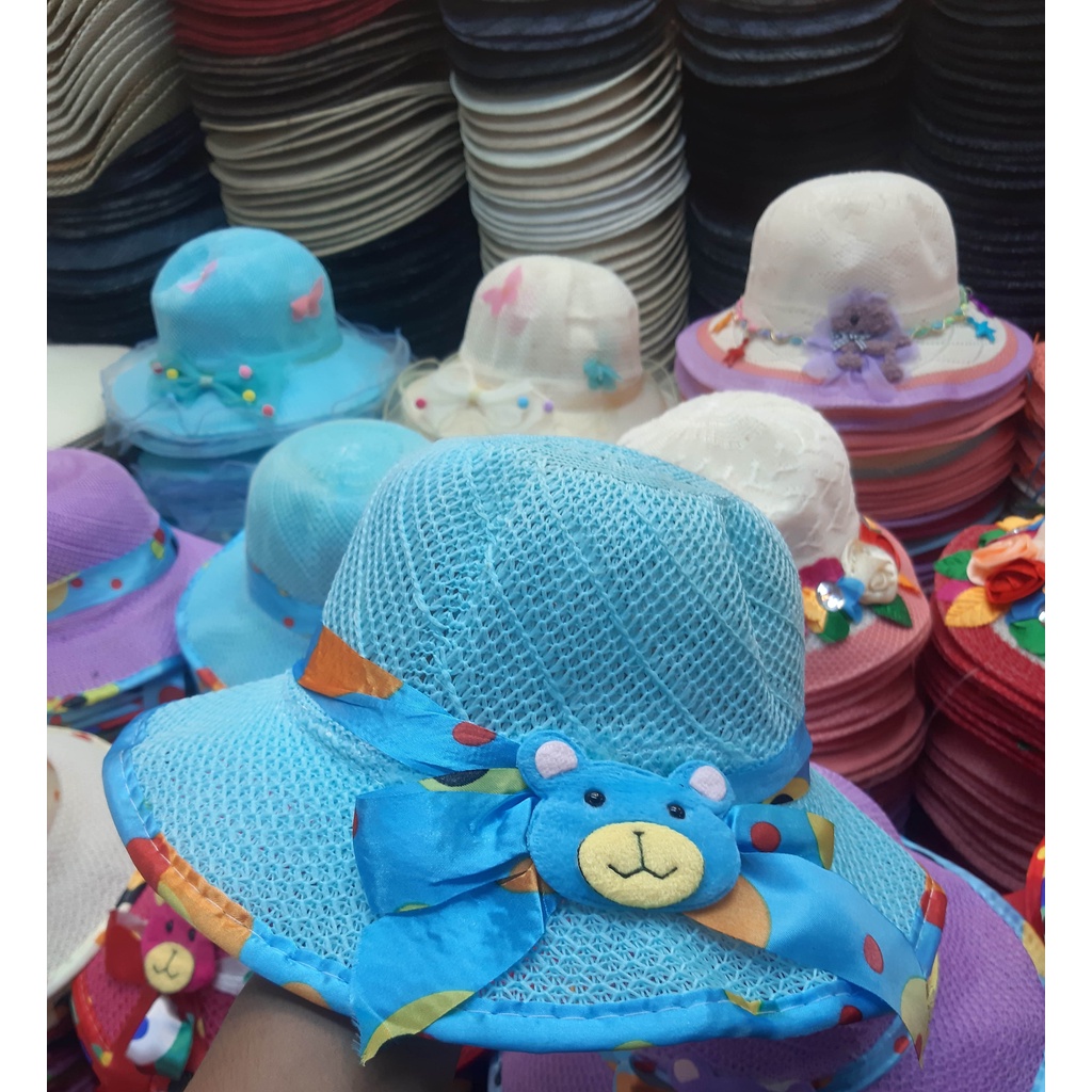 Topi Pantai anak Pita Beruang Terbaru