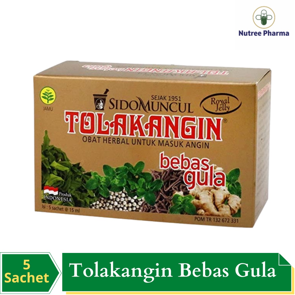 Tolak Angin Cair Bebas Gula Box isi 5 sachet