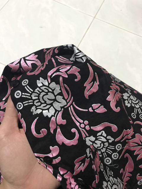 Couple Ayah Anak Batik Prada Pink