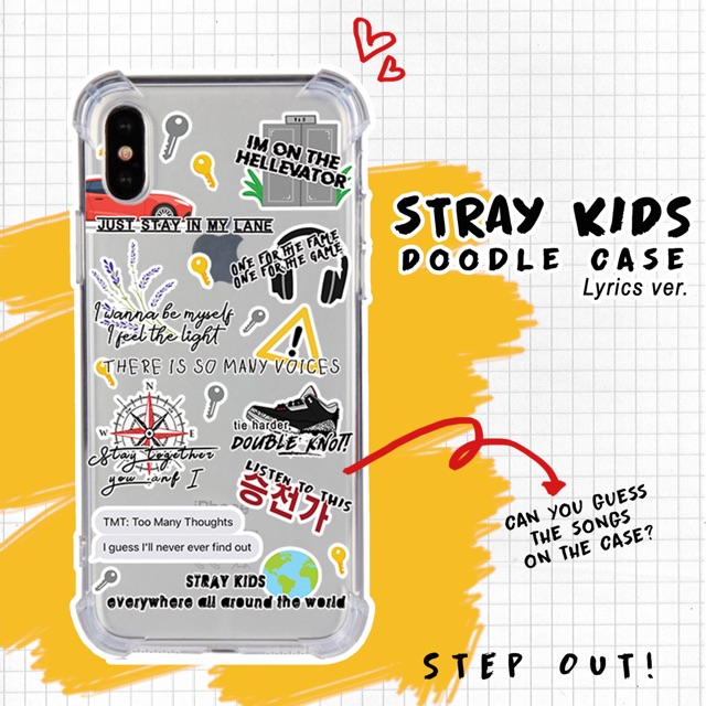 STRAY KIDS Doodle Case by Kulkit