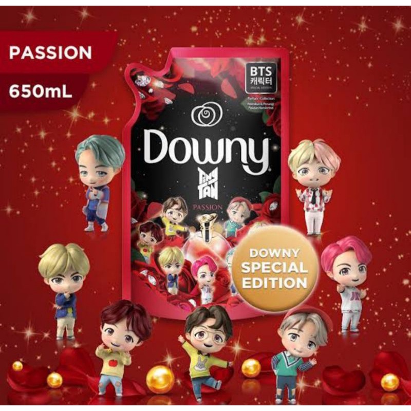 Downy Pewangi dan Pelembut Pakaian BTS Tiny Tan Passion 650 ml