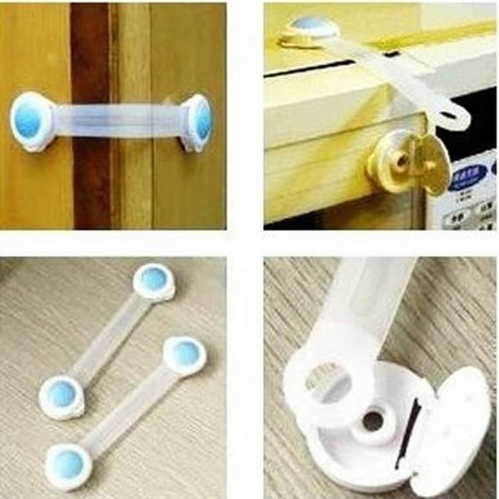 Pengaman Laci Baby Safety Lock SB-2 - Pengaman Lemari Bayi Anak Perabot Pintu - Pengait Kait