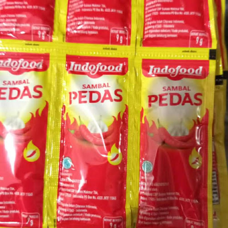

sambal pedas Indofood sachet isi 36 pcs