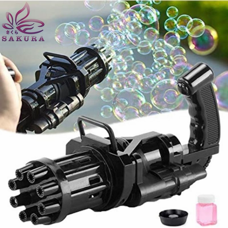 MAINAN BUBBLE GATLING GUN ELEKTRIK GUN BUSA SUPER BANYAK Mainan ANAK Murah- SOSOYO