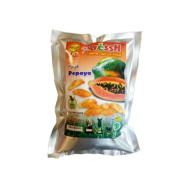 

Keripik buah cemilan pepaya sokressh 100gr