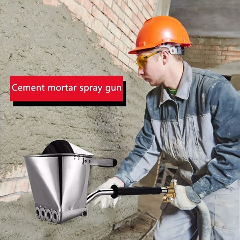 Mesin Plaster Dinding Spray Gun Semprot Adukan Semen Mortar wall Plastering