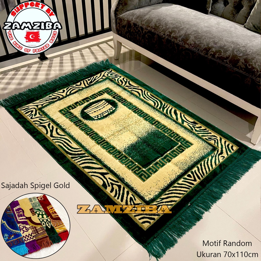 Sajadah Turki Turky Tebal Halus Ukuran Besar Perlengkapan Sholat Sejadah Terbaru zamzibasajadah
