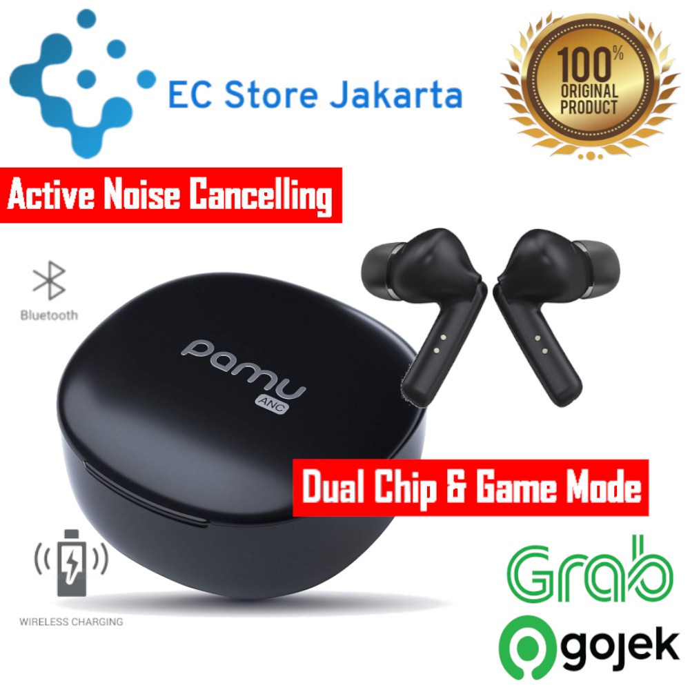 PaMu Quiet Mini Bluetooth 5.2 Active Noise Cancelling Wireless Earbuds