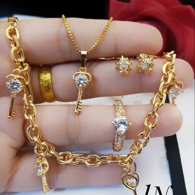 Xuping set perhiasan lapis emas 24k 0101