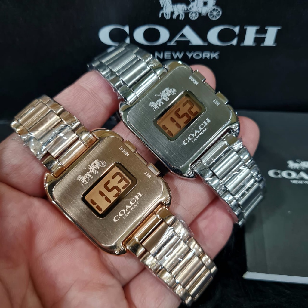 Jam Tangan Wanita COACH® Darcy Digital Steel