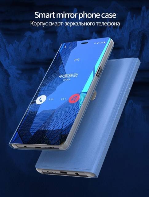 CASE VIVO V9 / VIVO Z1 PRO / VIVO V19 CLEARVIEW MIRROR MAGNETIC AUTOLOCK ORIGINAL STANDING COVER