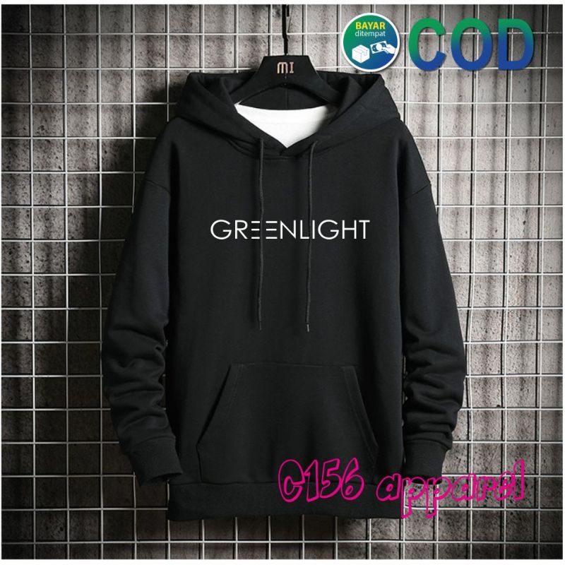 BEST SELLER! Sweater Hoodie GREENLIGHT Jemper Pria Wanita Distro Premium Bahan Fleece Tebal