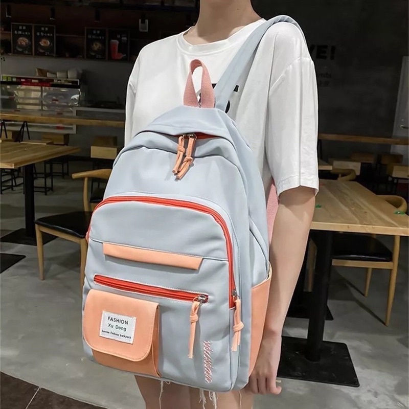 Ransel Korea Backpack korea multifungsi tas sekolah anak simple polos elegant tas ransel korea fashion bags