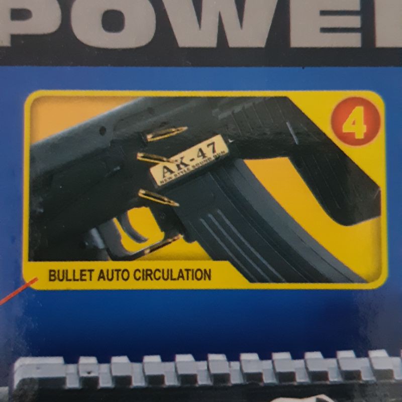 Mainan Tembakan Anak Baterai - Pistolan Tembak Batre Edukatif Batere