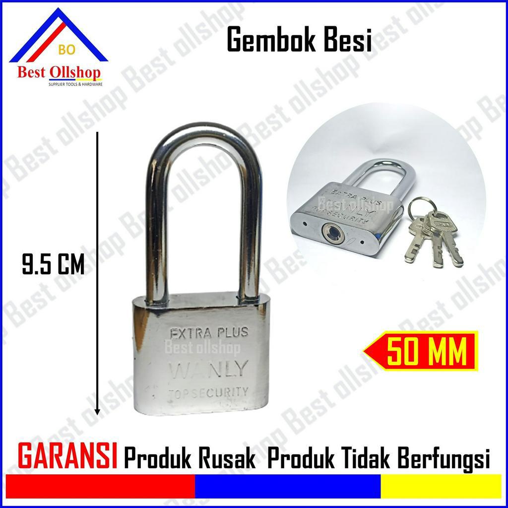 Gembok Pintu Leher Pendek dan Panjang 50 mm - Gembok Pagar Rumah