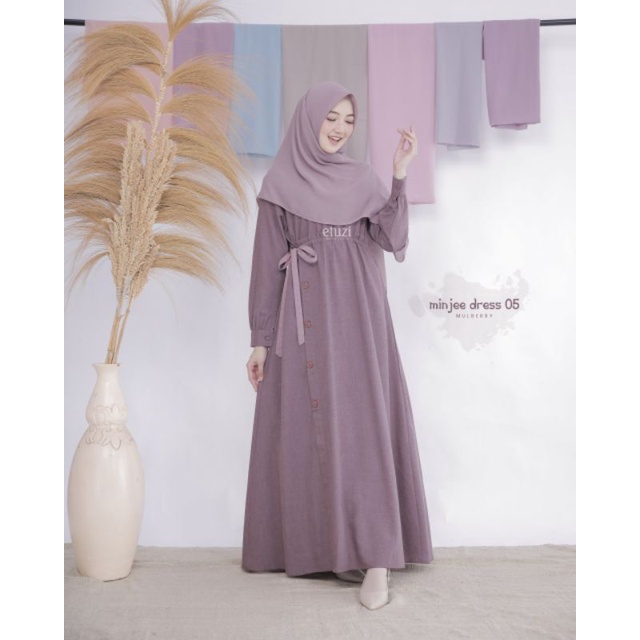 OPEN PO MINJEE DRESS BY ETUZI (DRESS / GAMIS MUSLIM WANITA)