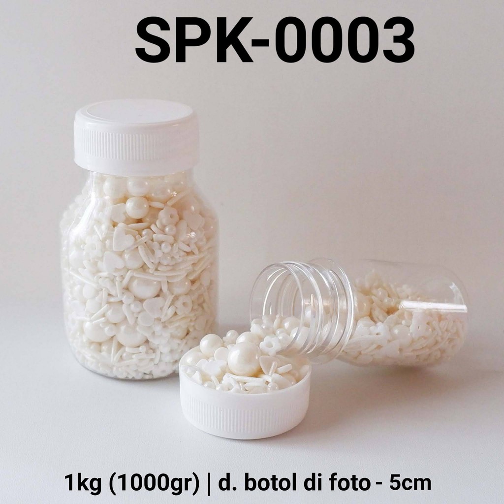 SPK-0003 Sprinkles sprinkle sprinkel 1kg 1 kg mutiara mix putih yamama baking grosir murah sprinkles cake dekorasi mutiara trimit decoration story sprinklestory sprinklesstory sprinkle story