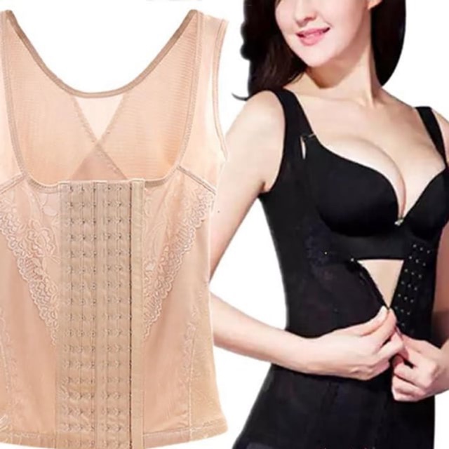 Korset Ready Size S-6XL Pasca Melahirkan 6 Rows Hooks Waist Cincher Body Shaper Corset Vest Top