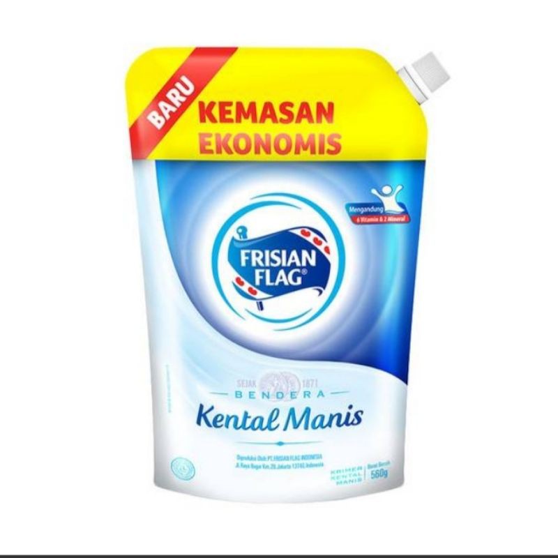 

Frisian Flag susu kental manis putih kemasan pouch 560gr