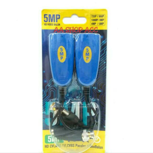 Video balun aktif 5mp 1ch via kabel lan utp balun aktif 5mp
