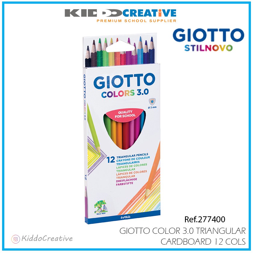 

GIOTTO COLOR 3.0 TRIANGULAR CARDBOARD 12 COLS