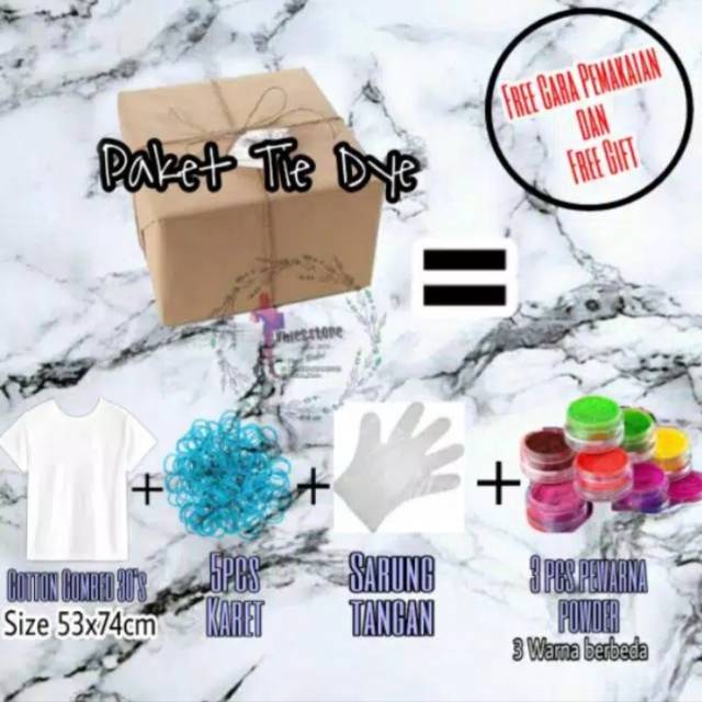 Paket tie dye (tie dye kit)