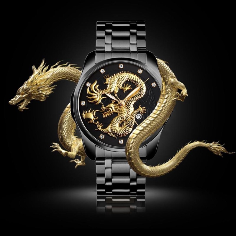 [BISACOD] JAM TANGAN PRIA NAGA TALI RANTAI JAM TANGAN COWOK NAGA MURAH TERBARU