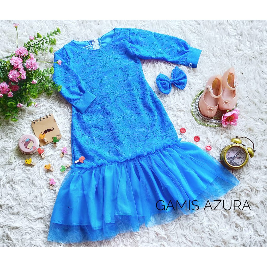 GAMIS AZURA ANAK/GAMIS MALAYSIA/GAMIS BROKAT ANAK/GAMIS BROKAT KELUARGA/GAMIS ROK TULLE/GAMIS ROK DU