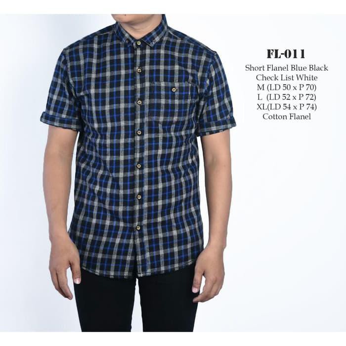 Kemeja Casual Pria Lengan Pendek Motif Kotak Kotak Flanel Casual Modis Shopee Indonesia