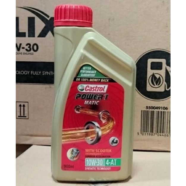 Jual Oli Castrol Power 1 Matic 4T SAE 10W-30 800ml Oli Mesin Motor ...