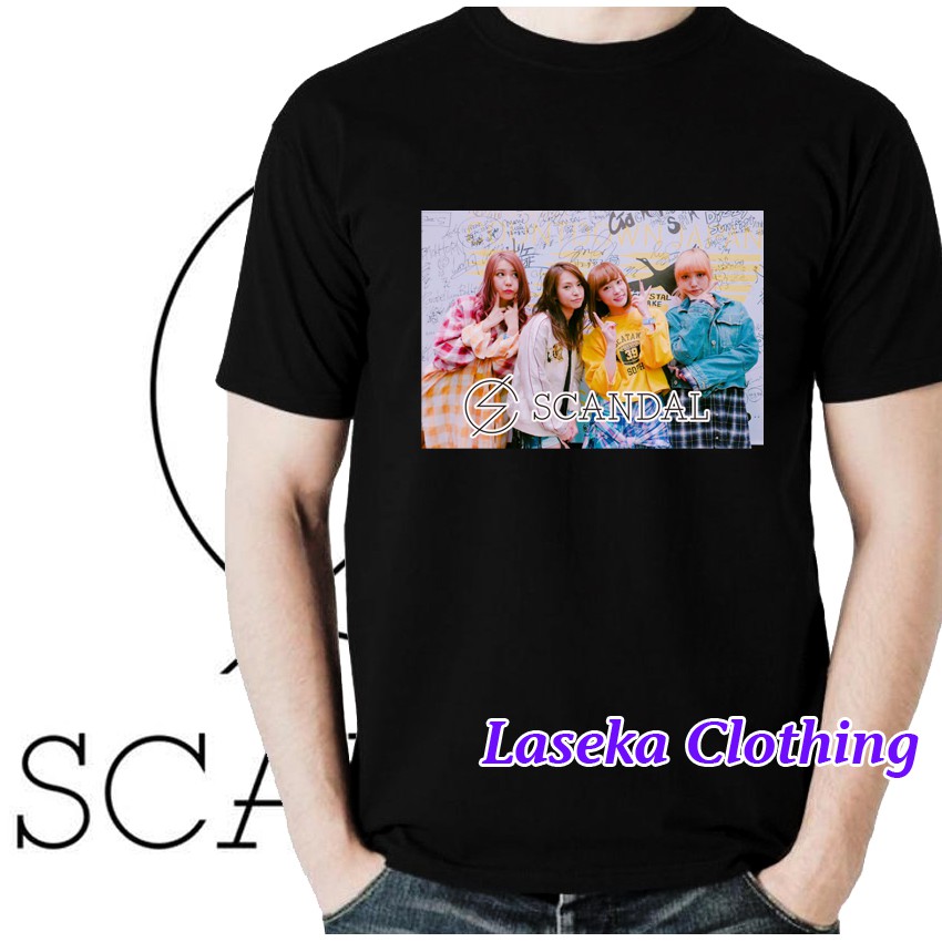 Kaos Baju Distro t shirt t-shirt Distro Murah Band Jepang Scandal Band LC