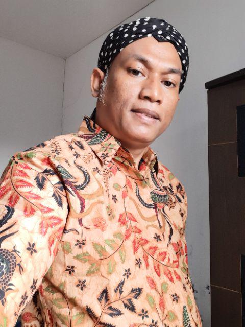 Kemeja Batik Ningrat Genes Size M - Xxl Batik Solo Asli Katun Genes Full Furing