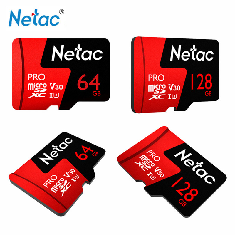 Netac Memory Card Micro SD 128GB 100MB/S 64GB TF Flash Card Class10 U1 Memory Card