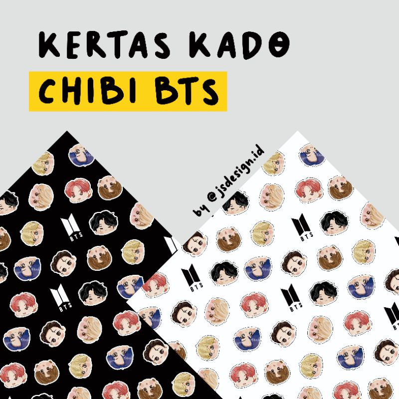 

Kertas Kado CHIBI BTS