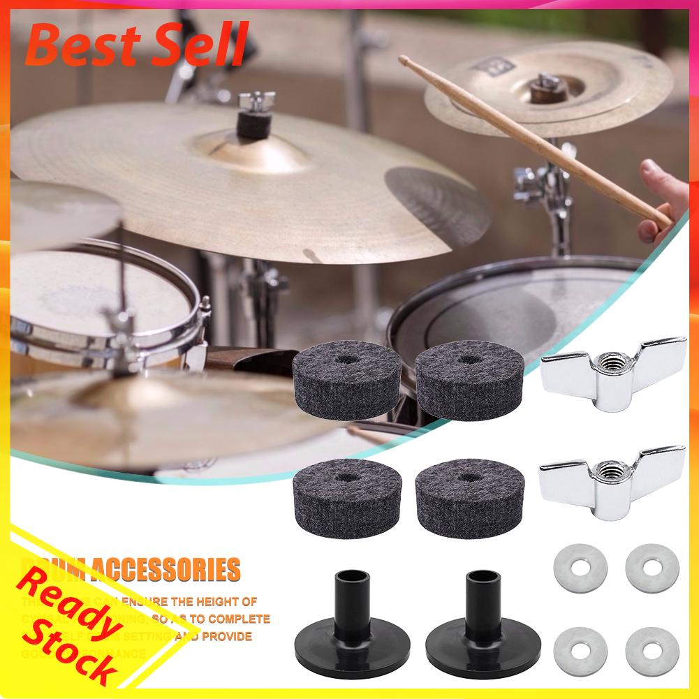 12 Pcs Gasket Bantalan Cymbal Drum Pengganti Bahan Felt