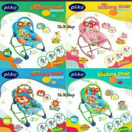 Bouncer Pliko 308 Hammock / Monkey / Elephant / Lion / Giraffe / Rocker / Kursi Goyang Bayi Manual