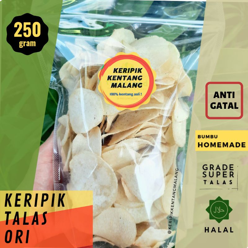 

Keripik Talas | Kripik Talas | Keripik Malang | Cemilan Gurih - 250 gram